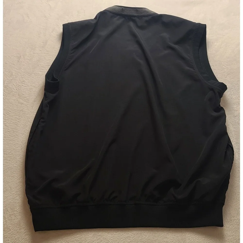 Ashworth Weather‎ Systems Golf Vest Men's L Black Lake Michigan Hills Windshirt